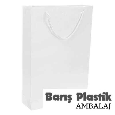 Karton Çanta 26 x 38 Cm Beyaz 25li - 1