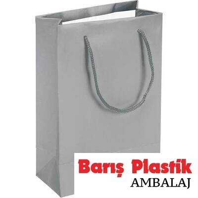 Karton Çanta 35 x 45 Cm Gümüş 10 'lu - 1