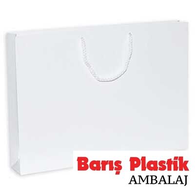 Karton Çanta 54 x 38 Cm Beyaz 10 'lu - 1