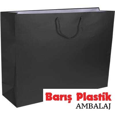 Karton Çanta 54 x 38 Cm Siyah 10 'lu - 1