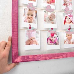 Keçe Mandal 6'Lı Pembe Ördek Figürlü - 1
