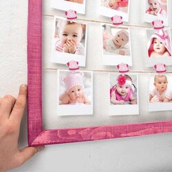 Keçe Mandal 6'Lı Pembe Zıbın Figürlü - 1