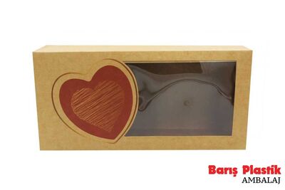 Kraft Pencereli Baskılı Kutu 15x30x8,5 - 2