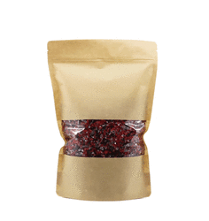 Kraft Pencereli Doypack 16x27x4 Cm - 