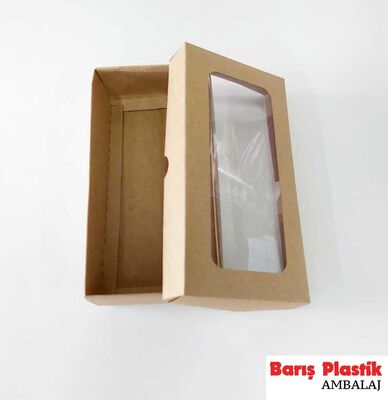 Kraft Pencereli Kutu 15x30x8 - 1