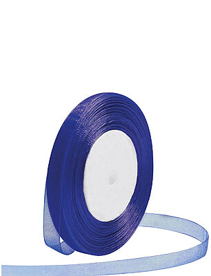 Kurdele Organze 1 Cm 22 Metre Lacivert - 1