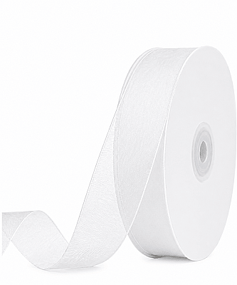 Kurdele Organze 2 Cm 22 Metre Beyaz - 1