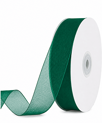 Kurdele Organze 2 Cm 22 Metre Koyu Yeşil - 1