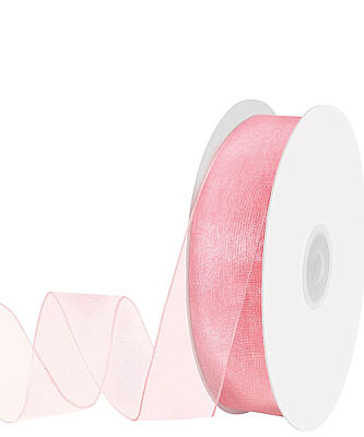 Kurdele Organze 2 Cm 22 Metre Pembe - 1