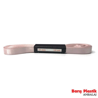 Kurdele Saten 1 Cm 10 Metre Açık Pembe - 1