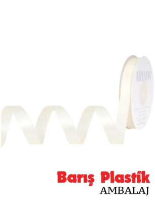 Kurdele Saten 1 Cm 10 Metre Krem - 1