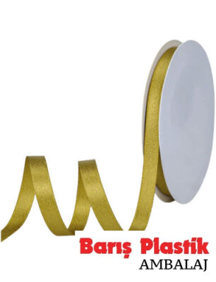 Kurdele Saten 1 Cm 10 Metre Simli Gold - 1
