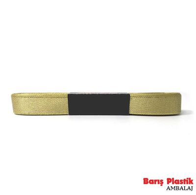 Kurdele Saten 1 Cm 10 Metre Simli Gold - 1