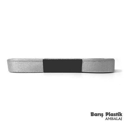 Kurdele Saten 1 Cm 10 Metre Simli Gümüş - 1