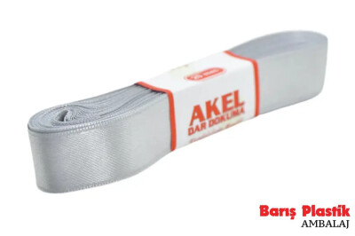 Kurdele Saten 2 Cm 10 Metre Gümüş - 