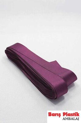 Kurdele Saten 2 Cm 10 Metre Mor - 1