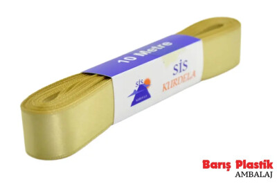 Kurdele Saten 2 Cm 10 Metre Şampanya - 