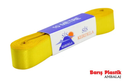 Kurdele Saten 2 Cm 10 Metre Sarı - 