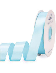 Kurdele Saten 2 Cm 10 Metre Açık Mavi - 