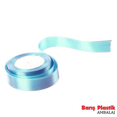 Kurdele Saten 2.5 Cm 25 Metre Açık Mavi - 1