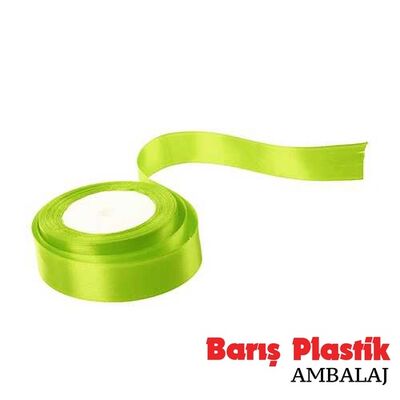 Kurdele Saten 2.5 Cm 25 Metre Açık Yeşil - 1