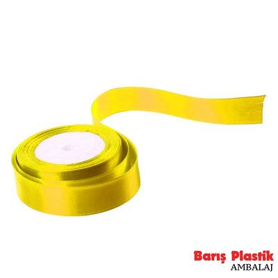 Kurdele Saten 2.5 Cm 25 Metre Sarı - 1