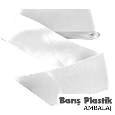 Kurdele Saten 6 cm 10 metre Beyaz - 1