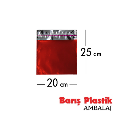 Metalize Hediye Paketi Lüks 20x25 50'li