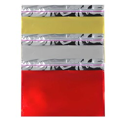 Metalize Hediye Paketi Lüks Yandan Bantlı 50x70 50'li - 1