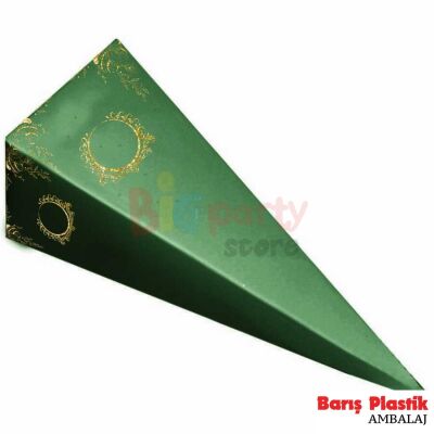 Mevlit Şeker Külahı Lüks Büyük Yeşil 25 Parça - 1