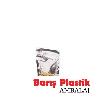 Şeffaf Metalize Doypack 8,5x14,5x2,5 Cm 25li - 1
