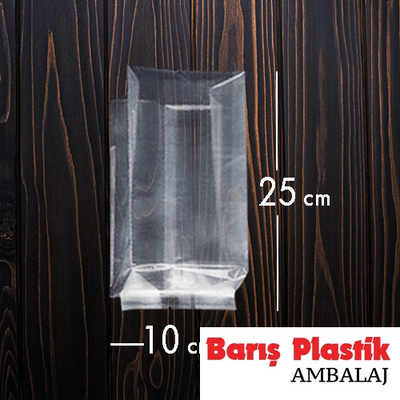 Yandan Körüklü OPP Torba 10x25x5 Cm - 1