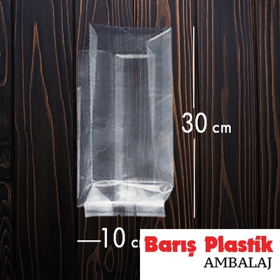 Yandan Körüklü OPP Torba 10x30x5 Cm - 1