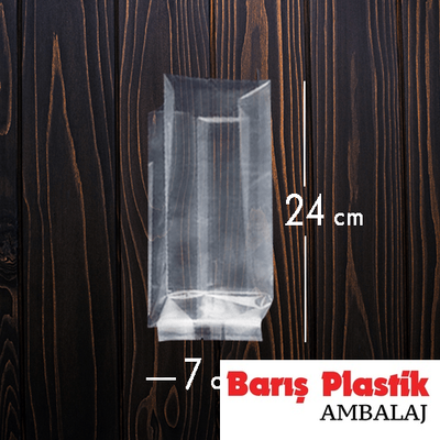 Yandan Körüklü OPP Torba 7x24x4x Cm - 1