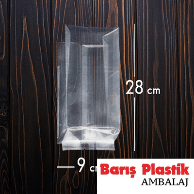 Yandan Körüklü OPP Torba 9x28x4 Cm - 1