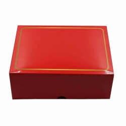 Katlama Kutu Gold Çizgi Detaylı Kırmızı 17*24*8 cm - 2