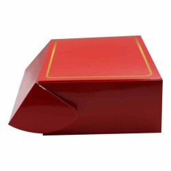 Katlama Kutu Gold Çizgi Detaylı Kırmızı 17*24*8 cm - 3
